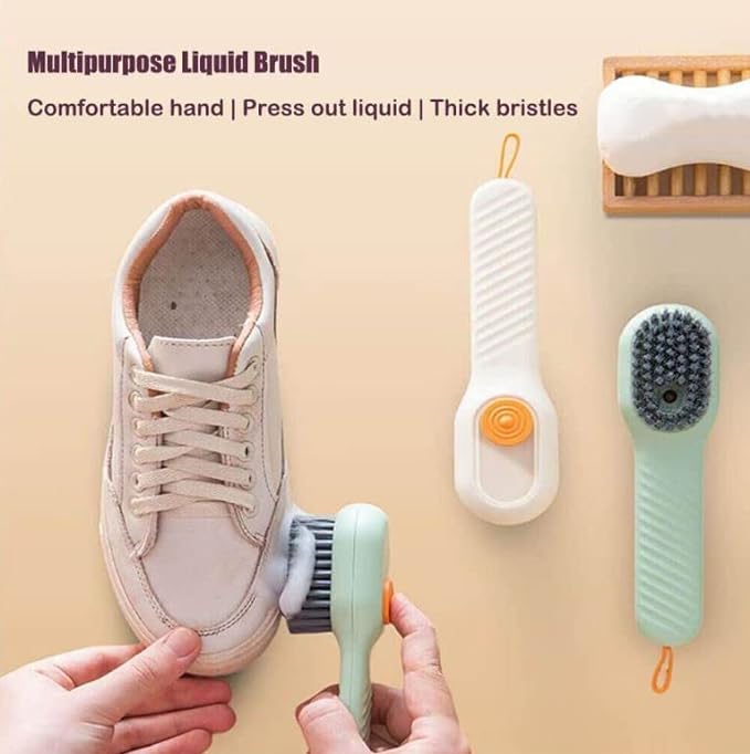 Automatic Liquid Discharge Shoe Brush